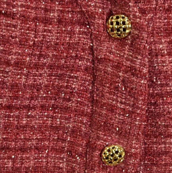 Endless Rose Premium Long Sleeve Pink Tweed Dress sz XS - Picture 10 of 11